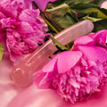 Curvy G Rose Quartz Crystal Wand – 7" Curved | Reiki-Infused | Goddess Wands